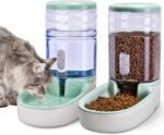 Kacoomi Automatic Dog Cat Feeder and Water Dispenser Gravity Food Feeder and Waterer Set with Pet Food Bowl for Small Medium Dog Puppy Kitten, Large Capacity 1 Gallon x 2 - Image 2