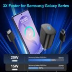 Super Fast Charger Type C, 25W USB C Wall Charger Fast Charging for Samsung Galaxy S26 Ultra/S26/S26+/S25 Ultra/S25/24 Ultra/S24/S23 Ultra/S22 Ultra with 10FT Long Android Type C Charger Cable 2Pack - Image 4