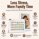 Digital Calendar 10.1" Touchscreen, Smart Electronic Wall Organizer, Chore List, Meal & Family Task Manager, Third-Party Calendar Sync, Picture Frame - Perfect Gifts for Mom & Women - Image 5