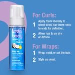 Lottabody Wrap Me Foaming Mousse with Coconut & Shea Oils, Lightweight Moisture-Rich Curl-Defining & Frizz-Control Styling Mousse for Natural Curly, Coily & Relaxed Hair, 7 oz - Image 9