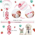 Reginary 120 Pcs Dog Bow Ties Bulk Summer for Dogs Adjustable Puppy Bowtie Collar Pet Bow Neckties Fruit Hawaii Pet Neckties for Dog Cats Puppy Holiday Grooming Accessories - Image 8