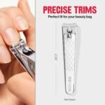Revlon Nail Clipper with File, Silver, 1 Count | Nail clipper with file and curved blade for accurate, easy trimming and grooming. - Image 7
