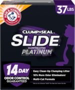 ARM & HAMMER Slide Platinum Easy Clean-Up Clumping Cat Litter, 37 Lbs | 24/7 Odor Control, Triple-Action Freshness, Non-Stick, Low Tracking, Multi-Cat Formula, Scented - Image 2