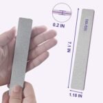 Nail Files (12 Pack), 100/180 Grit Emery Boards Nail File for Natural Nails and Acrylic Nails, Double Sided Emory Boards limas para unas acrilicas Profesional Fingernail Filer Reusable Manicure Gray - Image 8