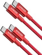 Anker USB C to USB C Cable, 60W Fast Charging Cable (2-Pack, 3.3 ft, Red) | For iPhone 17 Series, iPad mini 6, and More - Image 2