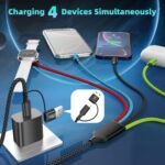 Multi Charging Cable with iWatch Charger, 2 Pack 5FT Travel Essentials | One Cable Charges Multiple Devices, Perfect for Travel, Cruises, Road Trips and Everyday Use while Reducing Cable Clutter - Image 5