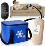 Ice Machine for Knee After Surgery with Inflatable Leg Elevation Pillow | Portable Cold Therapy Machine with Timer & Compression Pad for Hip and Knee Replacement Recovery - Image 2