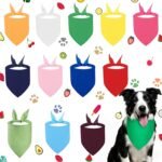 12 Pack Blank Dog Bandanas, White Solid Plain Washable Variety Pack | White Blank Solid Plain, Washable Soft Fabric, Heat Transfer Friendly, for Puppies Daily DIY Wear - Image 2