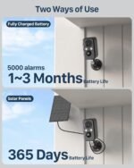 Security Cameras Wireless Outdoor: Cameras for Home Security WiFi Camera with Solar Panel Battery Powered Surveillance System Kit Motion Sensor Alarm Floodlight Night Vision IP66 Waterproof - Image 9