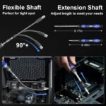 STREBITO Electric Screwdriver, 144-in-1 Precision Screwdriver Set | 120 Magnetic Bits, Organized Storage and Portability, Small Tool Kit for Electronics, PC, Computer and Laptop - Image 9