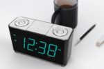 Emerson Smartset Alarm Clock Radio with Bluetooth Speaker with USB Port for iPhone/iPad/iPod/Android and Tablets, 1.4" Cyan LED Display and Night Light, ER100301 - Image 6