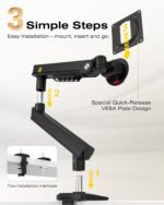NB SmooVex™ Monitor Mount, Monitor Stand fits up to 32 Inch, Mechanical Spring Mount, VESA 75/100 mm, Model-A5(Black) - Image 6