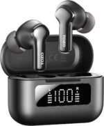 TOZO Hybrid Active Noise Cancelling in Ear Wireless Earbuds, 68H Playtime | 6 Mics AI Clear Calls, LED Display, 32 Preset EQs App, Bluetooth 5.3 Headphones, IPX8 Waterproof, Comfort Fit Ear Buds Black - Image 2