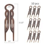 Good Hair Days Magic-Grip Hairpins, 10 Styling Updo U-Pins for Strong Hold | Curved 2.5" Hair Pins for Fine, Thick, Curly & Long Hair. All Day Discreet Hold for Buns, Half Updos, French Twists. USA-Made - Image 3