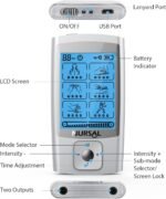 NURSAL 24 Modes TENS Unit Muscle Stimulator for Pain Relief, Rechargeable Electronic Pulse Massager, 8 Pcs Pads, Drug-Free Pain Relief for Shoulder, Back, Muscle, ABS Pads Holder - Image 8
