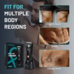 PRITECH Manscape Body Hair Trimmer - Waterproof Pubic Hair Ball Trimmer, Ceramic Blade Shavers Electric Razors for Men with USB-C Charging, Wet/Dry Use, Nick-Free Mens Grooming Kits, Gifts for Men - Image 6