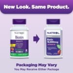 Natrol Biotin 10000mcg, 4X Faster Dissolve Supplement for Healthy Hair, Skin and Nails for Those Low in Biotin, Plus Energy Metabolism Support, 60 Tablets, Up to a 60 Day Supply - Image 3