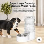 RIZZARI 6.5L Stainless Steel Dog Water Dispenser:Anti Spill for Medium Dogs | Stainless Steel Bowl / No Electricity / Gravity Auto Refill / Stable Base / Easy Cleaning / Home Use - Image 6