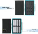 8 AA 14500 Battery Case, Water-Resistant Shockproof Battery Storage Holder | PC Shell Anti-Lost Battery Storage Case Container Box for 8 Slots AA / 14500 Batteries, Interior Sponge Cushion - Image 7