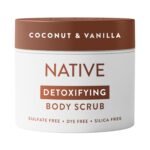 Native Body Scrub, Gently Exfoliates & Moisturizes for Smoother Skin in 1 Wash, Clean, Minimal, Silica-Free Ingredients for Sensitive Skin, for Women & Men, Coconut & Vanilla, 12 oz - Image 2