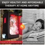Personal Portable Steam Sauna Tent，Portable Infrared Sauna for Home，Can be Used for Outdoor Saunas or Indoor Saunas，Equipped with Folding Chairs Remote Control and Sauna Box（Black） - Image 7