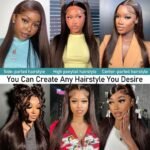 Azkiu20 Inch Chocolate Brown Human Hair Wig 13x6 Lace Front - Image 7