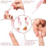Meschett 2PCS Cuticle Oil Pens for Nail Care, Moisturizing Nail Oil Pen with Soft Brush, Hydrating Cuticle Oil for Dry Nails & Cuticles (Peach & Strawberry Flavors) - Image 7