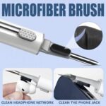 Inesore for AirPod Cleaning Kit, for Phone Earbuds Electronics (White) | Metal Tip, High-Density Soft Brush, Flocked Sponge Tip, 3 in 1 Design, Compact & Lightweight, Easy Operation, Easy to Carry - Image 6