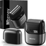 Mbzoey Electric Foil Shavers for Men: IPX7 Waterproof - Magnetic Cover | Mini Razor for Travel - Face Shaver with LED Display & USB-C Fast Charge - Micro-Comb Technology & Precision Blades - Image 2