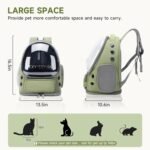 Cawypety Cat Backpack Carrier, Breathable Cat Carrier Large Space Bubble Pet Backpack for Kitty Small Dog up to 15lbs, Transparent & Foldable Pet Carrier for Travel Hiking - Image 8