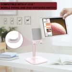 Doboli Cell Phone Stand, Valentine's Day Gifts for Teens Girls Boys Adults Women Men Mom Wife, Phone Stand for Desk, Phone Holder Stand Compatible with iPhone and All Mobile Phones Tablet, Pink - Image 3