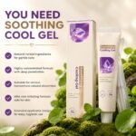 Cooling Gel, Skin Soothing Gel for Men & Women, Natural Herbal Care Gel with Applicators, Gentle Moisturizing & Comfort for Sensitive Skin, Daily Maintenance, 0.7 Oz Tube, Pack of 2 - Image 4