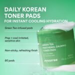 innisfree Green Tea Panthenol Calming Toner Pads for Instant Cooling Hydration | Hydrating Korean Toner Pads for Gentle, Calming Pore Care - Image 4