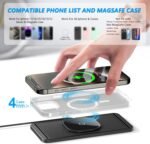 Magnetic Wireless Charger for Toyota Tacoma 2024 2025 2026 for Toyota 4Runner 2025 2026 15W Fast Wireless Car Phone Charger Pad Non-Slip Phone Holders for iPhone 17/16/15/14/13/12 - Image 6