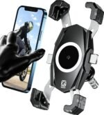 Kewig Motorcycle Fork Stem Phone Mount, Motorcycle Phone Mount | 1S One-Push Automatically Lock & Release, Fits for Fork Stem 12-25.4mm in Diameter, for 4.0-6.9" Cellphones - Image 2