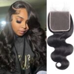 5x5 Hd Lace Closure Human Hair Hd Closure Body Wave Closure 12A Virgin Remy Human Hair for Black Women 5x5 Transparent Lace Frontal Closures Pre Plucked Natural Black 12 Inch - Image 2