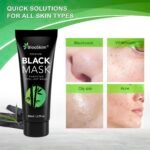 Blooskim Blackhead Remover Mask for Face: Black Peel Off Face Mask – Charcoal Peel Off Face Mask for Oily & Combination Skin – Refreshing Botanical Formula, 2.8 fl oz - Image 4