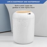 Pukomc Smart Sensor Wastebasket, Convenient and Hygienic Easy to Use | Technology Sensor Waterproof Wastebasket Plastic Trash Can for Kitchen, Bathroom, Bedroom, Living Room, Office and Outdoor - Image 8