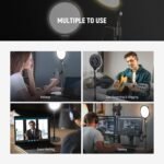 NEEWER Basics 2 Pack 7" Desktop Ring Lights for Video Recording, 10W Dimmable Full Screen Key Lighting with Desk Stands & Phone Holders for iPhone Computer Laptop Vlog Streaming Video Conference, R06 - Image 3
