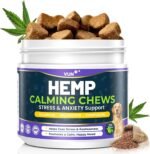 Hemp Calming Chews for Dogs, Advanced Dog Calming Chews | Anxiety Relief Supplement Treats with Melatonin L-Theanine - Sleep Aid for Separation, Barking, Stress, Hyperactivity - Image 2