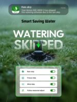 Outdoor Smart Sprinklers Controller 2.4GHz WiFi, Irrigation Controller Easy Use App Enabled, 6 Zones + 16 Plans, Save Water Auto Skip Rain, Freeze & Wind, 10 Minutes Install - Image 5