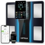 LOFTILLA Smart Scale with BMI, Body Fat, Muscle Mass, 8-in-1 Display | Digital Bathroom Weight Scale with 14 Body Composition Metrics, Bluetooth App Sync, for Home and Gym Use,Black - Image 2