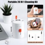 walrfid Laptop Phone Screen Cleaner Kit, Computer Keyboard Brush Cleaning Spray for iPhone AirPods MacBook iPad, 20-in-1 Electronic Device Clean Tool for Camera Earbud Car Screens (White) - Image 7