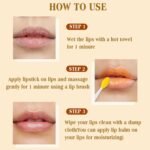 Turmeric Lemon Lip Scrub with Brush, Lip Scrubber Exfoliator for Dark Lips, Dry, Chapped Lips, Reduce Fine Lines, Natural Nourish Sugar Lip Scrub with Aloe Vera, Deep Hydration Moisturization 100g - Image 7