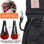 Tomkas Small Dog Sling Carrier - Classic Pocket & Classic Strap - Wrap Carrier - for 3-10 lbs Pets(Black) - Image 7