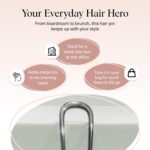 Kitsch French Hair Pins for Women | Secure Hold All Day - Hematite, 1pc | Elegant & Durable Metal French Pin for Updos, Chignon, Buns & Twist Hairstyles | Comfortable Fit Hair Accessories For Women - Image 7