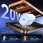 Phone 17 16 15 Pro Charger Fast Charging, 20W USB C Fast Charger Block with 10FT Long Type C Chargers Fast Charging Cable Cord for Phone 17/17 Pro/17 Pro Max/Air/16 Pro Max/16 Pro/15Pro - Image 3