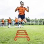 Professional Agility Ladder Speed Training Equipment Set-20ft Agility Ladder,12 Soccer Cones, 4 Agility Hurdles, Running Parachute, Suitable for Soccer Football Basketball Training - Image 8