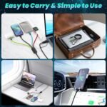 Multi Charging Cable with iWatch Charger, 2 Pack 5FT Travel Essentials | One Cable Charges Multiple Devices, Perfect for Travel, Cruises, Road Trips and Everyday Use while Reducing Cable Clutter - Image 4