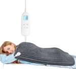 FluffyWarmth Electric Heating Pad for Back, Extra Large 17"x33", Ultra Soft | XXXL for Full Body, Period Cramps, Neck Shoulder Back Pain Relief, 6 Heat Settings 4 Timers Heating Pad, Gifts for Women Men - Image 2
